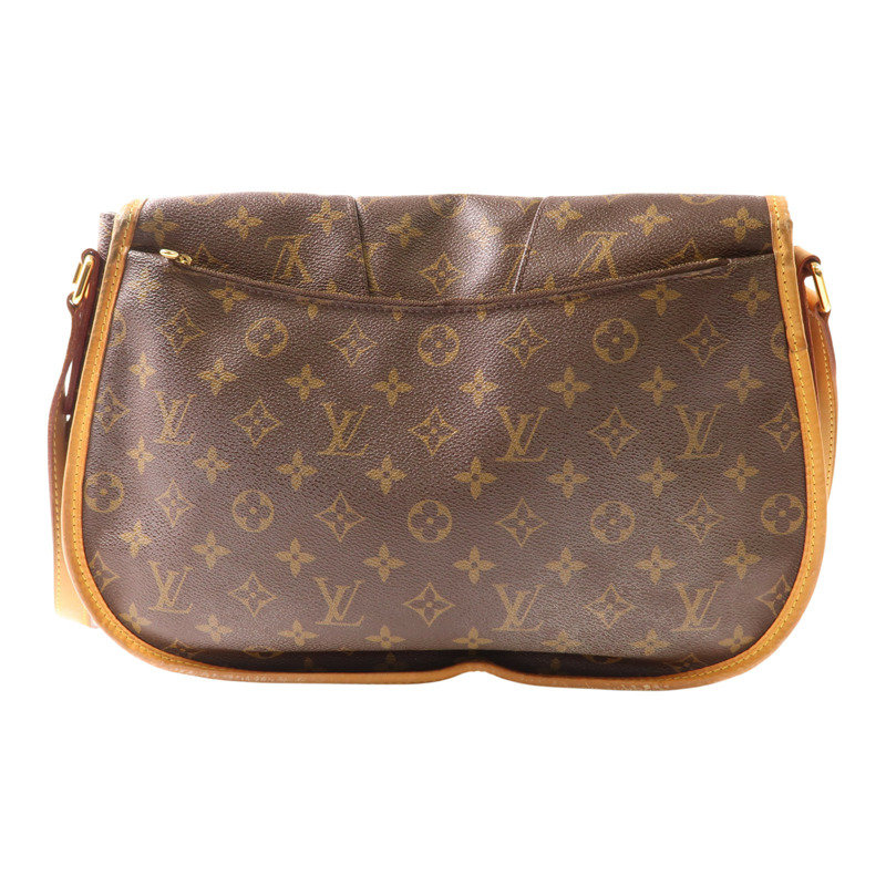 棕色 原花 帆布 Menilmontant MM 肩背包【LOUIS VUITTON LV 路易威登】 M40473-1