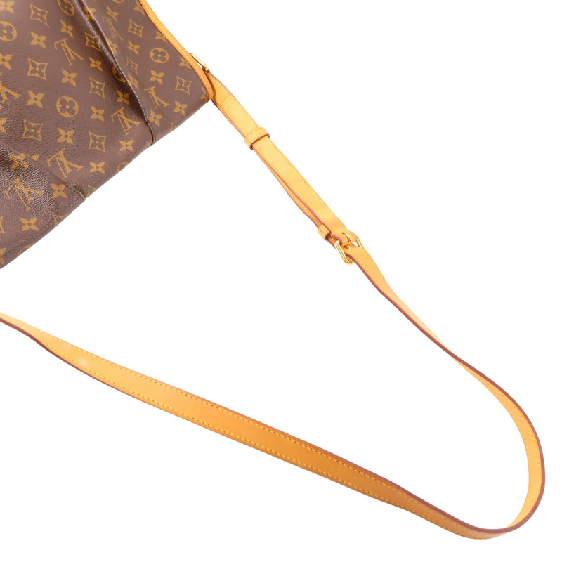 棕色 原花 帆布 Menilmontant MM 肩背包【LOUIS VUITTON LV 路易威登】 M40473-4