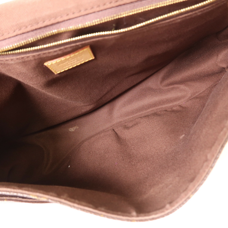 棕色 原花 帆布 Menilmontant MM 肩背包【LOUIS VUITTON LV 路易威登】 M40473-5