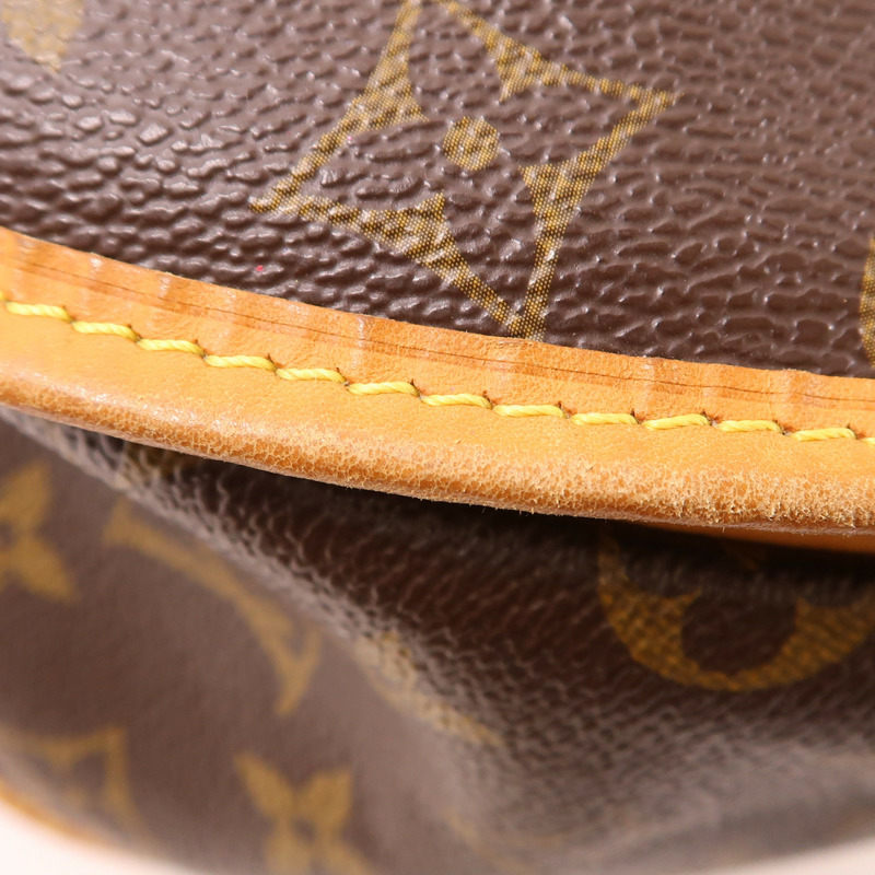 棕色 原花 帆布 Menilmontant MM 肩背包【LOUIS VUITTON LV 路易威登】 M40473-9