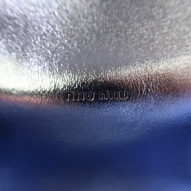 藍色 牛皮 鏈帶 肩背包【MIU MIU 繆繆】-6