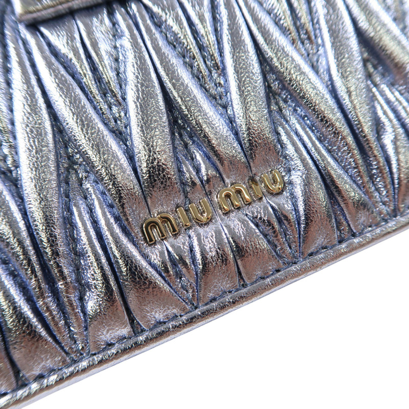 藍色 牛皮 鏈帶 肩背包【MIU MIU 繆繆】-7