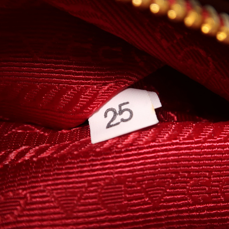 紅色 Saffiano 防刮牛皮 兩用包【PRADA 普拉達】 BL0796-6