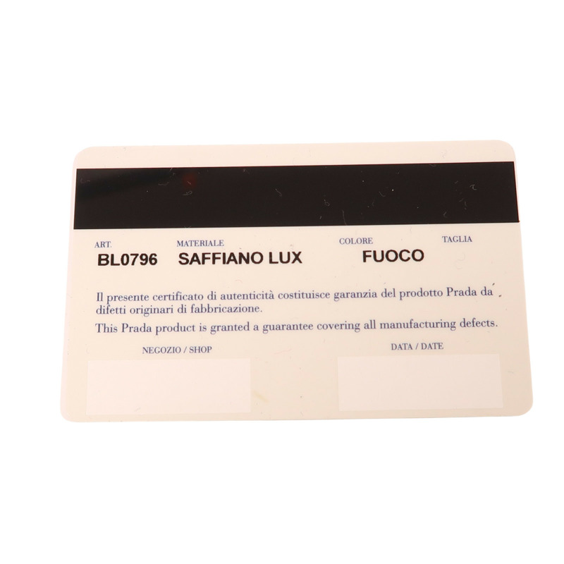 紅色 Saffiano 防刮牛皮 兩用包【PRADA 普拉達】 BL0796-9