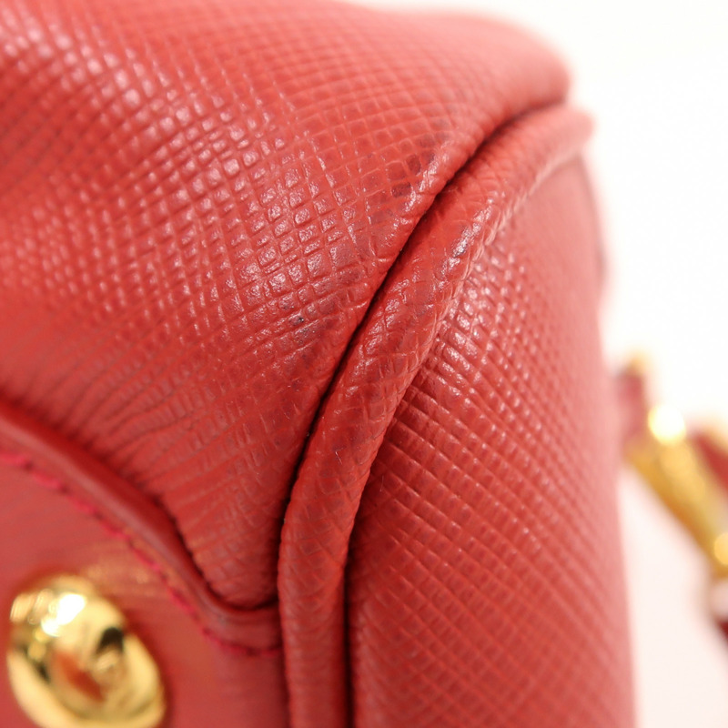 紅色 Saffiano 防刮牛皮 兩用包【PRADA 普拉達】 BL0796-10