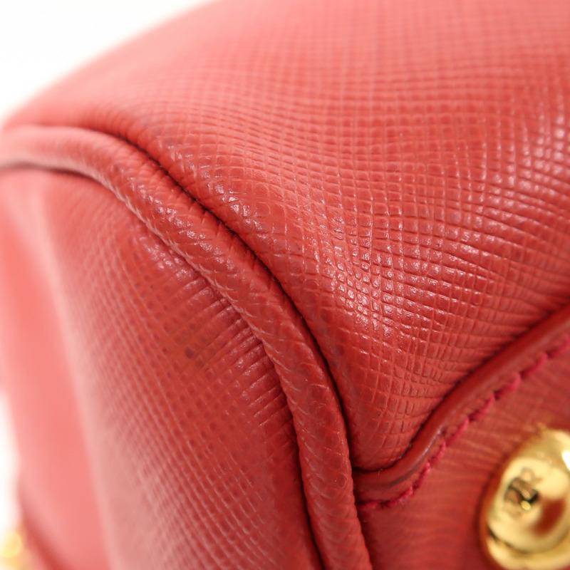 紅色 Saffiano 防刮牛皮 兩用包【PRADA 普拉達】 BL0796-11