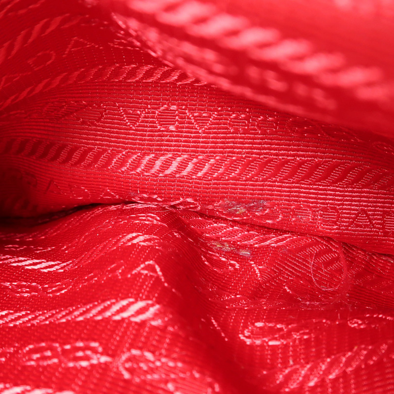 紅色 Saffiano 防刮牛皮 兩用包【PRADA 普拉達】 BL0796-14