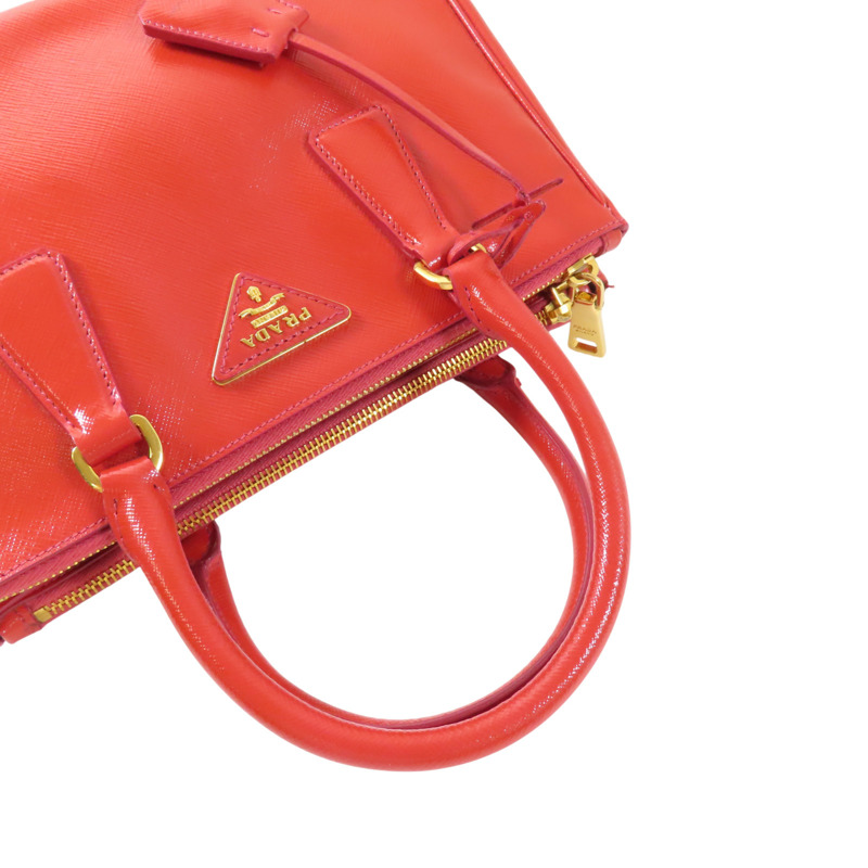 紅色 Saffiano 防刮牛皮 Galleria 兩用包【PRADA 普拉達】 BN2316-7
