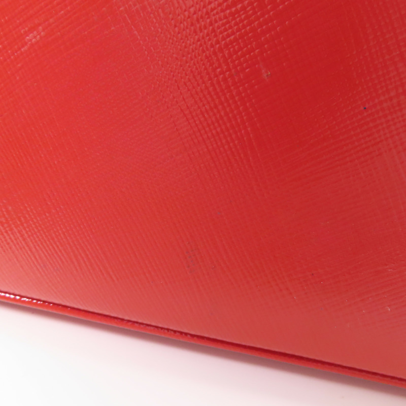 紅色 Saffiano 防刮牛皮 Galleria 兩用包【PRADA 普拉達】 BN2316-18