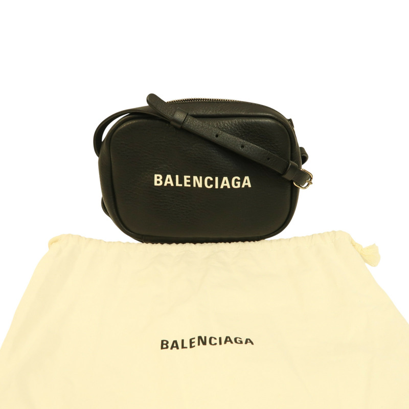 黑色 牛皮 Everyday 相機包 肩背包【BALENCIAGA 巴黎世家】 489809/568008-8
