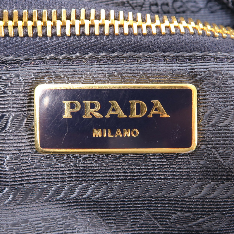 藍色 尼龍 手提包 行李袋 無背帶【PRADA 普拉達】 BL0706-5