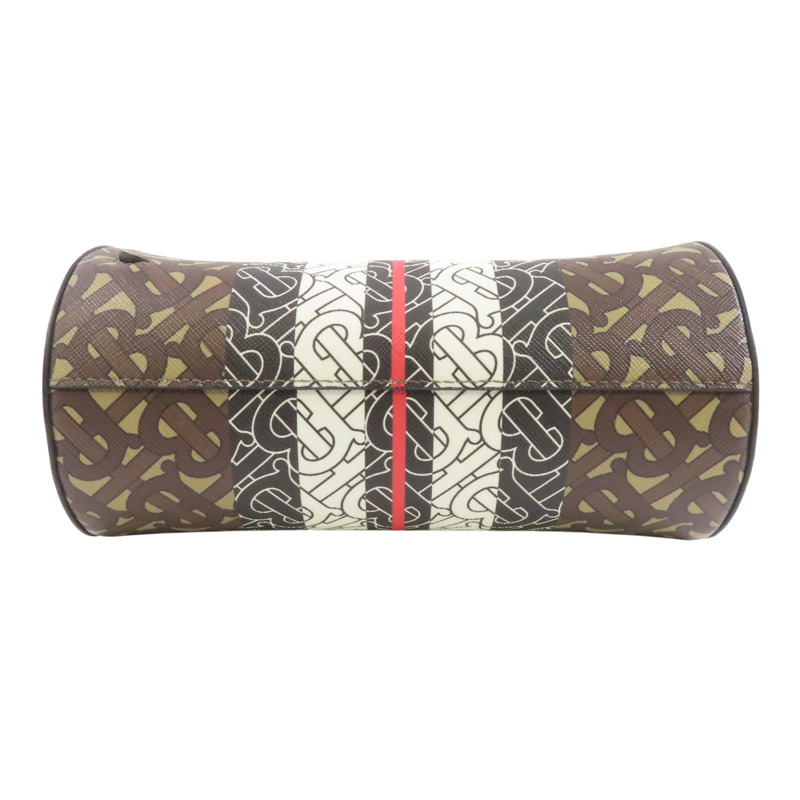 棕色 帆布 TB Monogram 肩背包【BURBERRY 巴寶莉】 8020170-3