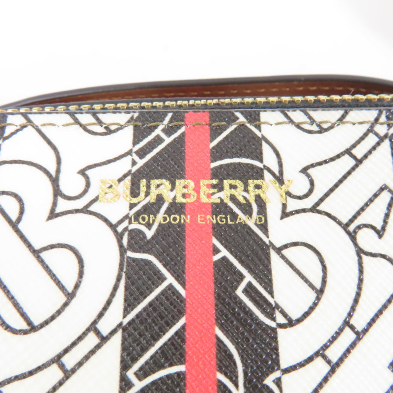 棕色 帆布 TB Monogram 肩背包【BURBERRY 巴寶莉】 8020170-5