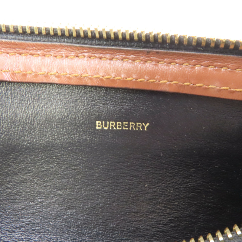 棕色 帆布 TB Monogram 肩背包【BURBERRY 巴寶莉】 8020170-6