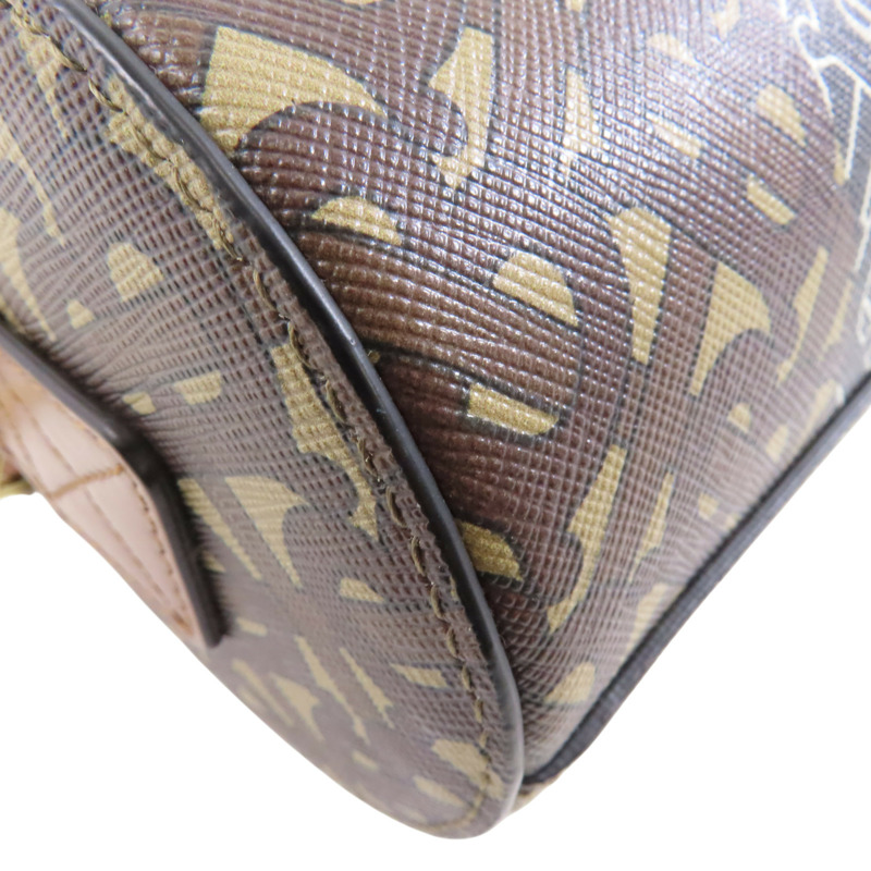 棕色 帆布 TB Monogram 肩背包【BURBERRY 巴寶莉】 8020170-9