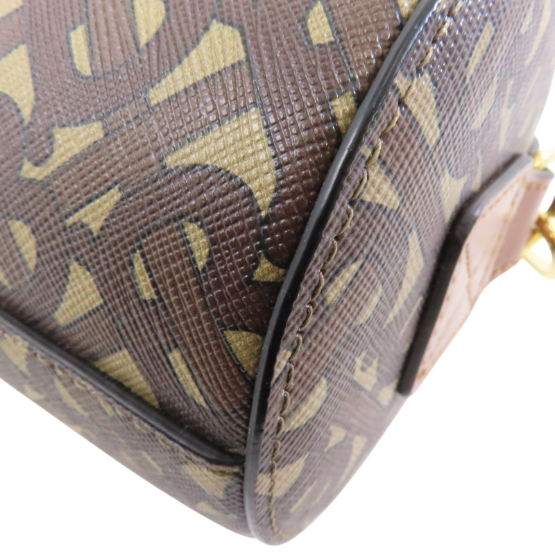棕色 帆布 TB Monogram 肩背包【BURBERRY 巴寶莉】 8020170-10