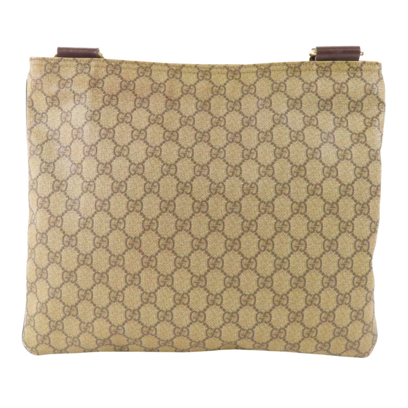 烏木色 GG Supreme帆布 肩背包【GUCCI 古馳】 201446/213048-1