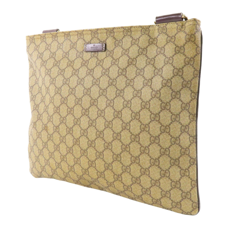 烏木色 GG Supreme帆布 肩背包【GUCCI 古馳】 201446/213048-2