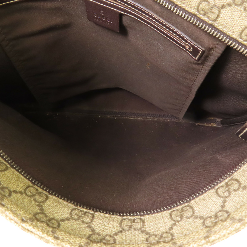 烏木色 GG Supreme帆布 肩背包【GUCCI 古馳】 201446/213048-4