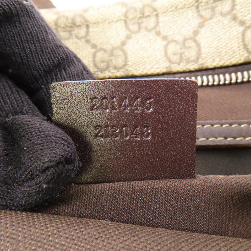 烏木色 GG Supreme帆布 肩背包【GUCCI 古馳】 201446/213048-6