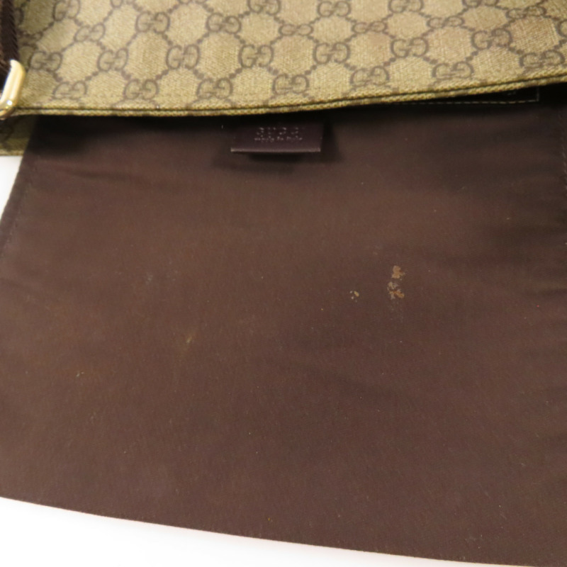 烏木色 GG Supreme帆布 肩背包【GUCCI 古馳】 201446/213048-10