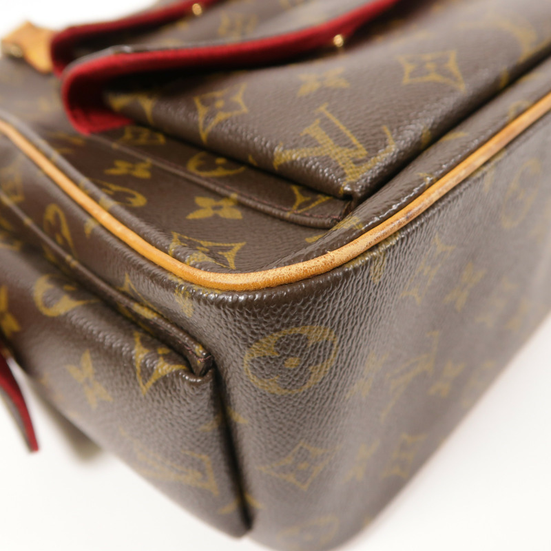 棕色 原花 帆布 Excentri-Cite 手提包【LOUIS VUITTON LV 路易威登】 M51161-9