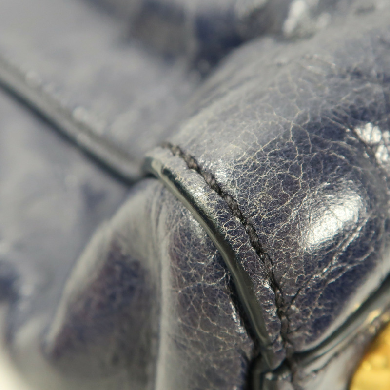 藍色 牛皮 手提包【MIU MIU 繆繆】-12