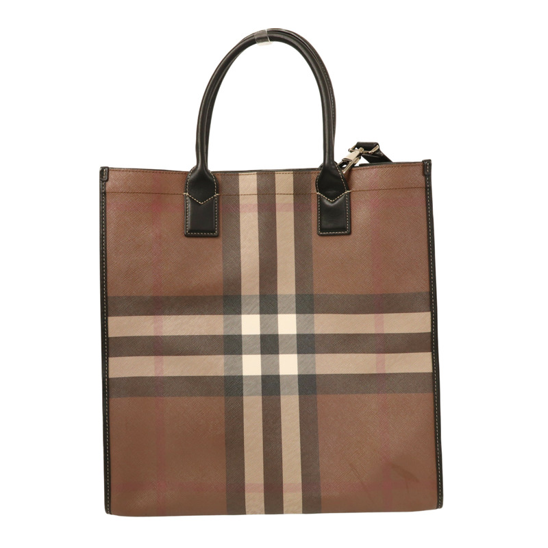 棕色 經典格紋 Slim Vertical Denny 两用包【BURBERRY 巴寶莉】-1