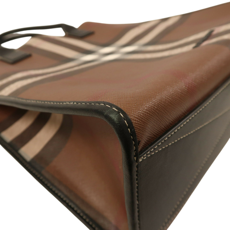 棕色 經典格紋 Slim Vertical Denny 两用包【BURBERRY 巴寶莉】-9