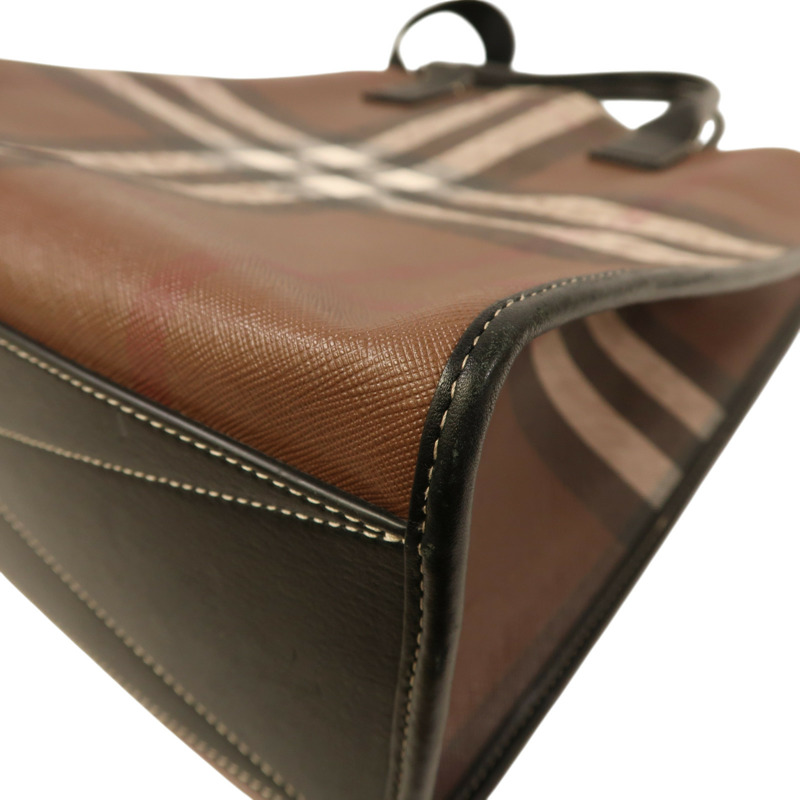 棕色 經典格紋 Slim Vertical Denny 两用包【BURBERRY 巴寶莉】-10