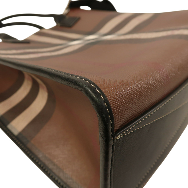 棕色 經典格紋 Slim Vertical Denny 两用包【BURBERRY 巴寶莉】-12