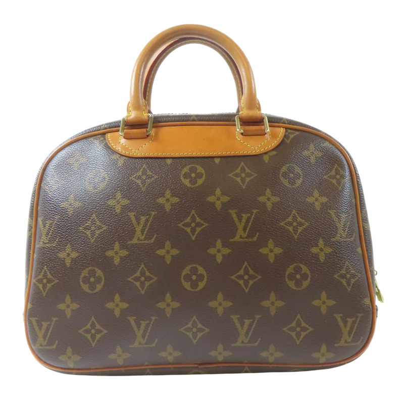 棕色 原花帆布 Trouville 手提包【LOUIS VUITTON LV 路易威登】 M42228-1