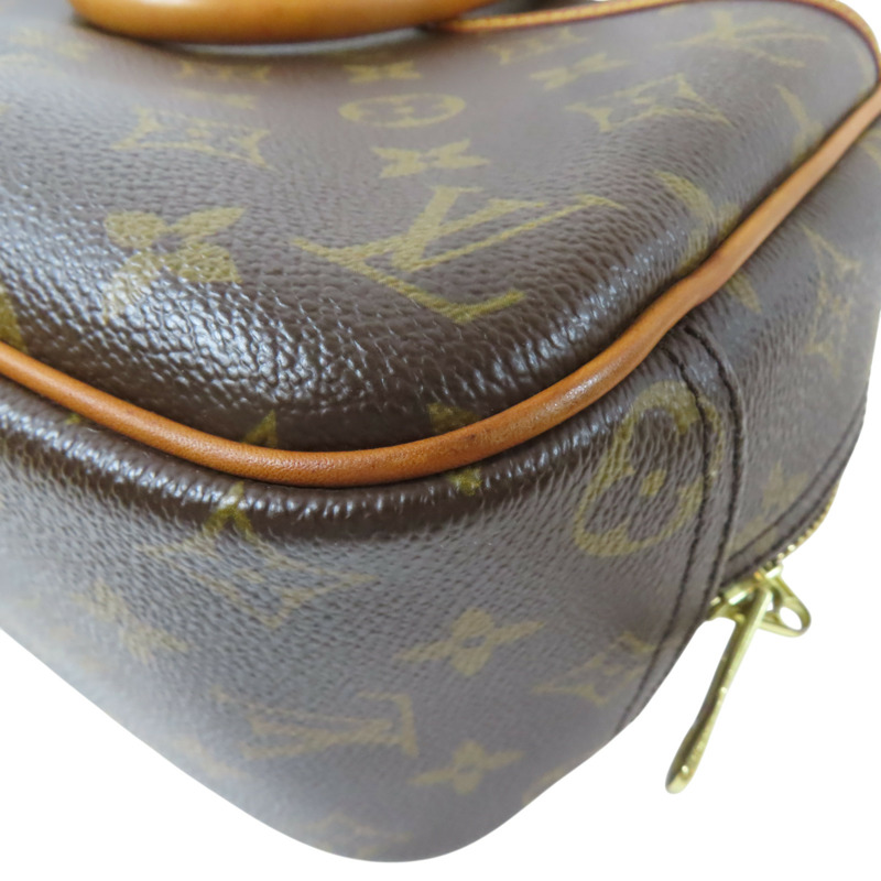 棕色 原花帆布 Trouville 手提包【LOUIS VUITTON LV 路易威登】 M42228-12