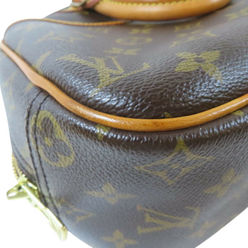 棕色 原花帆布 Trouville 手提包【LOUIS VUITTON LV 路易威登】 M42228-15