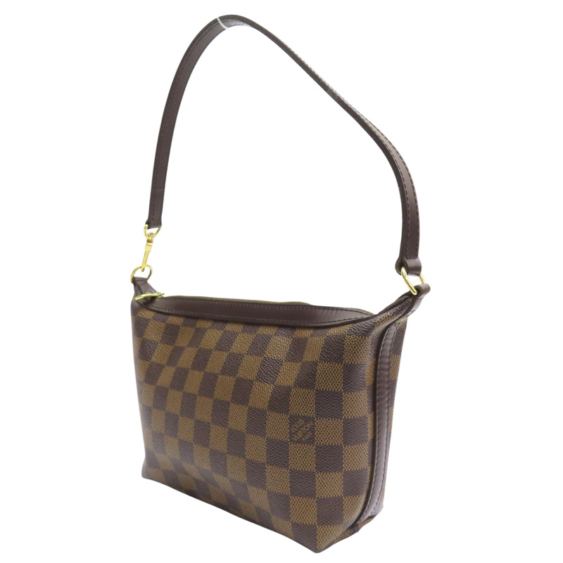 棕色 棋盤格帆布 Illovo PM 肩背包【LOUIS VUITTON LV 路易威登】 N51996-2