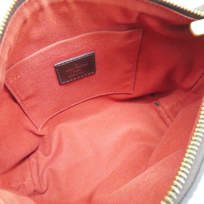 棕色 棋盤格帆布 Illovo PM 肩背包【LOUIS VUITTON LV 路易威登】 N51996-4