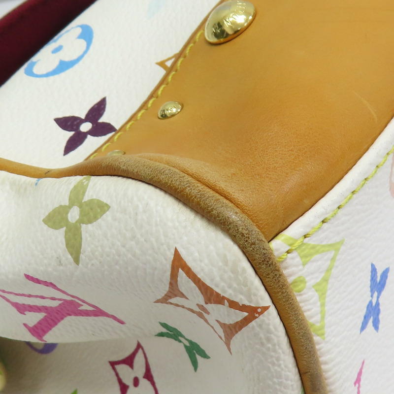 白彩 PVC帆布 Beverly MM 肩背包【LOUIS VUITTON LV 路易威登】 M40203-7