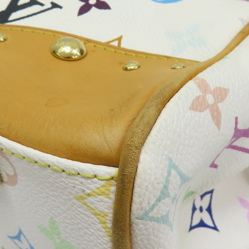 白彩 PVC帆布 Beverly MM 肩背包【LOUIS VUITTON LV 路易威登】 M40203-8