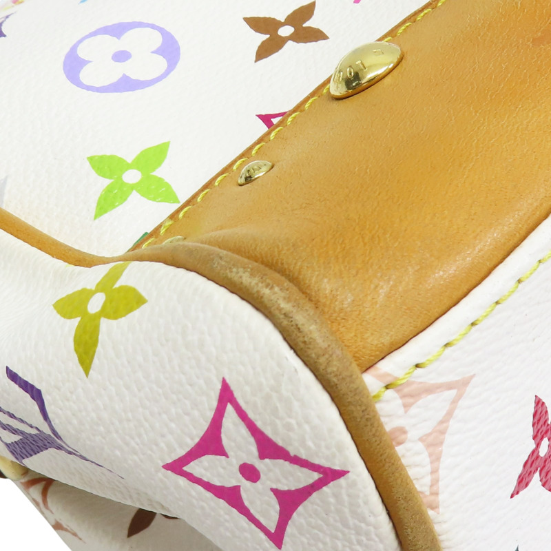 白彩 PVC帆布 Beverly MM 肩背包【LOUIS VUITTON LV 路易威登】 M40203-9