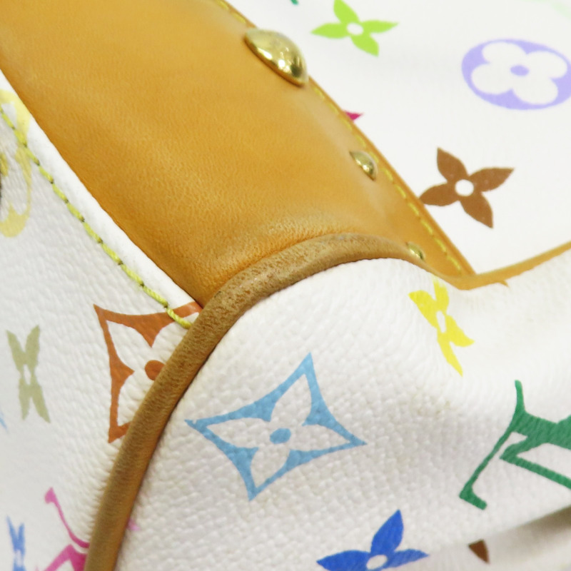 白彩 PVC帆布 Beverly MM 肩背包【LOUIS VUITTON LV 路易威登】 M40203-10