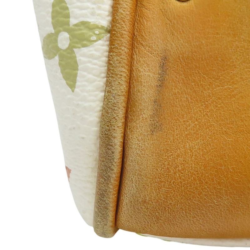 白彩 PVC帆布 Beverly MM 肩背包【LOUIS VUITTON LV 路易威登】 M40203-12