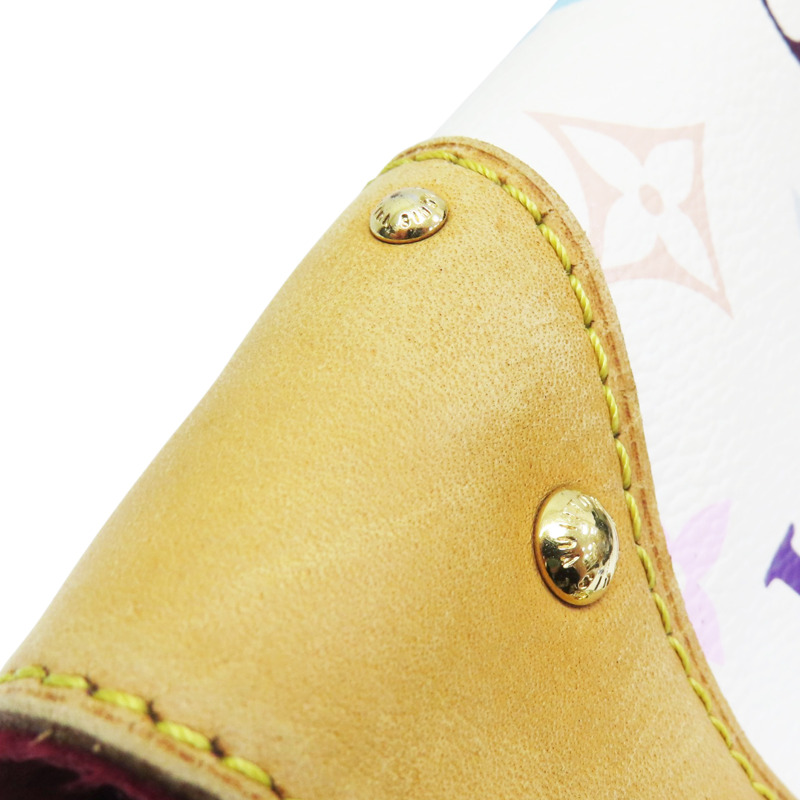 白彩 PVC帆布 Beverly MM 肩背包【LOUIS VUITTON LV 路易威登】 M40203-14