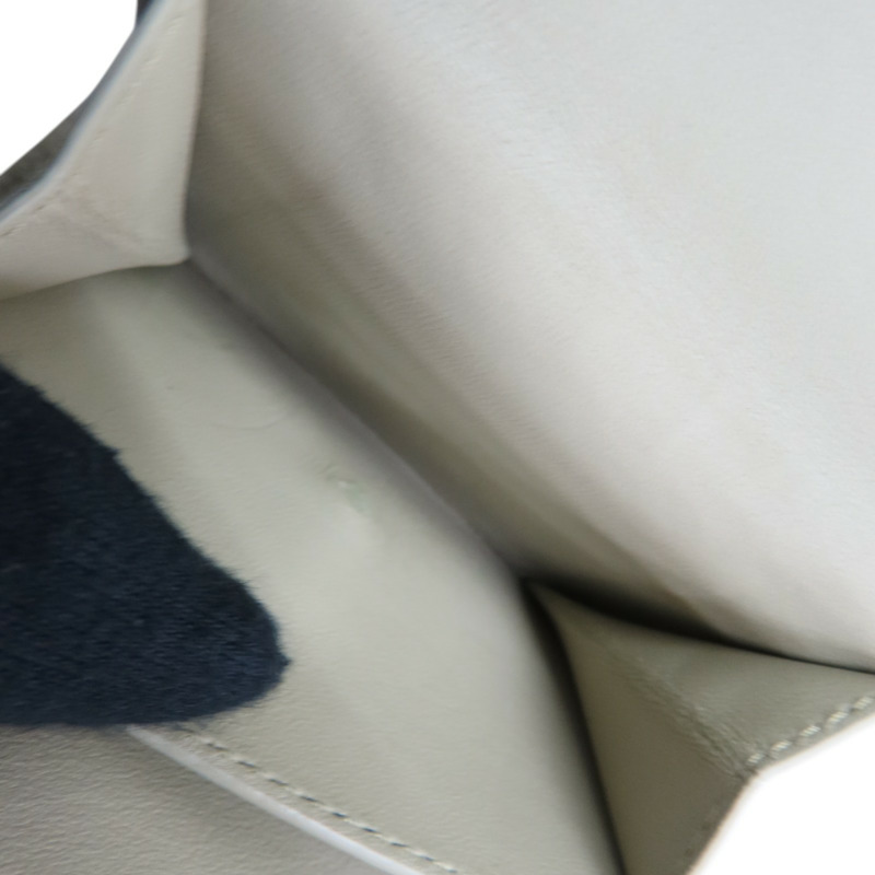 灰/藍色 格紋帆布 金扣 三折短夾 8086005【BURBERRY 巴寶莉】 8086005-7