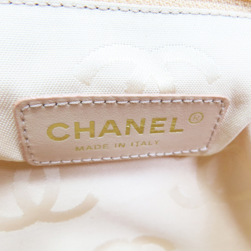 粉色 籐編織 手提包 金釦【CHANEL 香奈兒】-8
