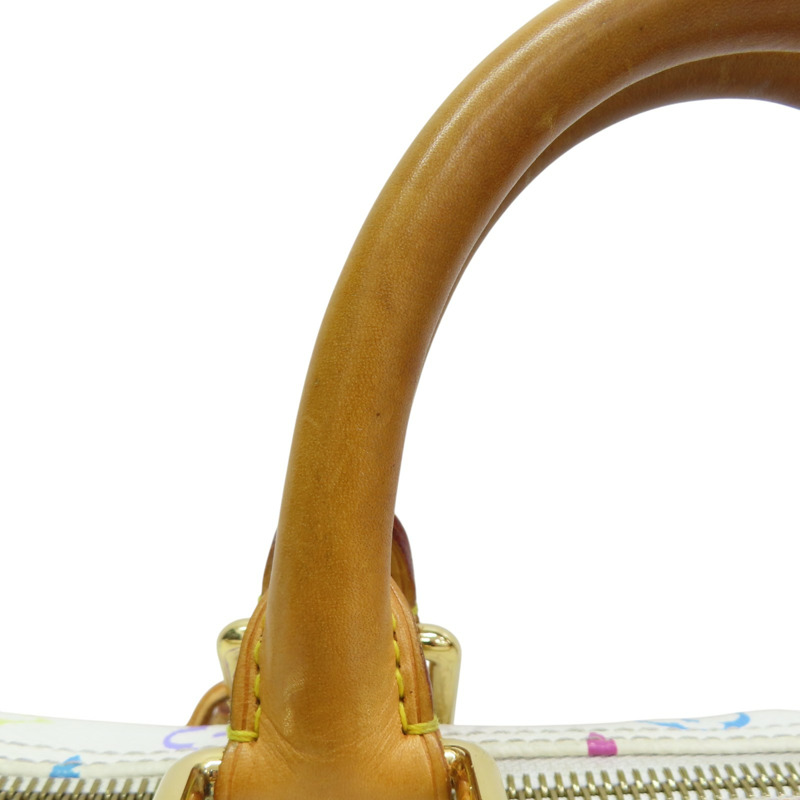 白彩 帆布 Speedy30 手提包【LOUIS VUITTON LV 路易威登】 M92643-13