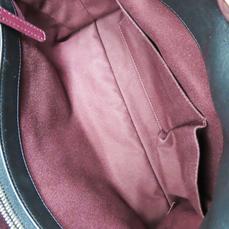 黑杏雙色 羊皮 肩背包 銀釦【CHANEL 香奈兒】-4