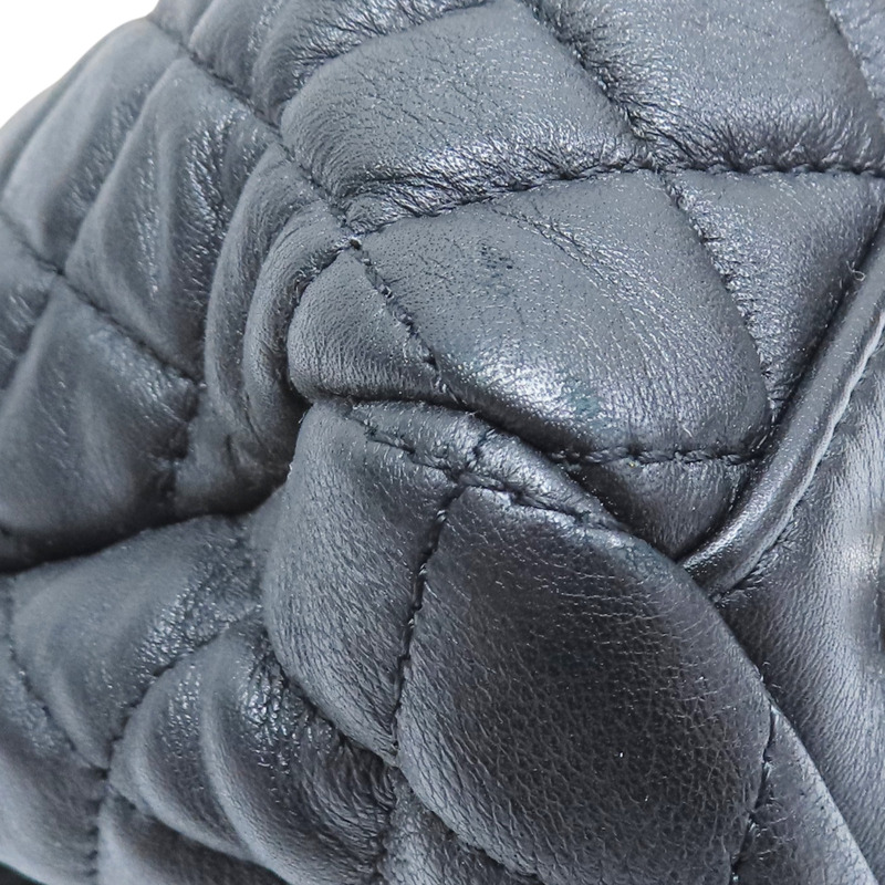 黑杏雙色 羊皮 肩背包 銀釦【CHANEL 香奈兒】-11