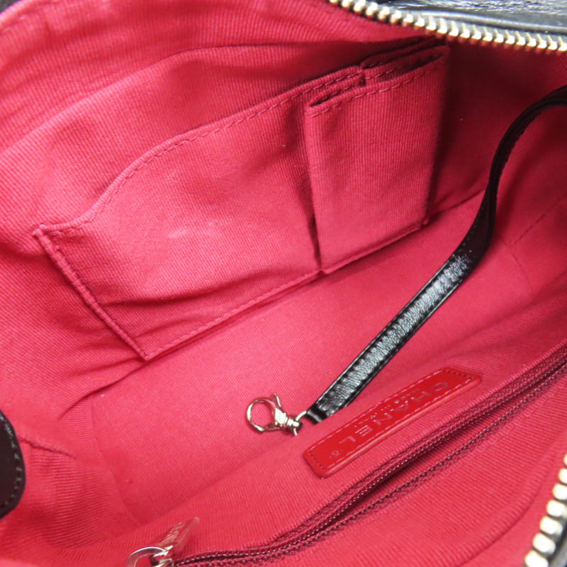 黑色 牛皮 Gabrielle 流浪包 鏈帶 肩背包【CHANEL 香奈兒】 A91810-4