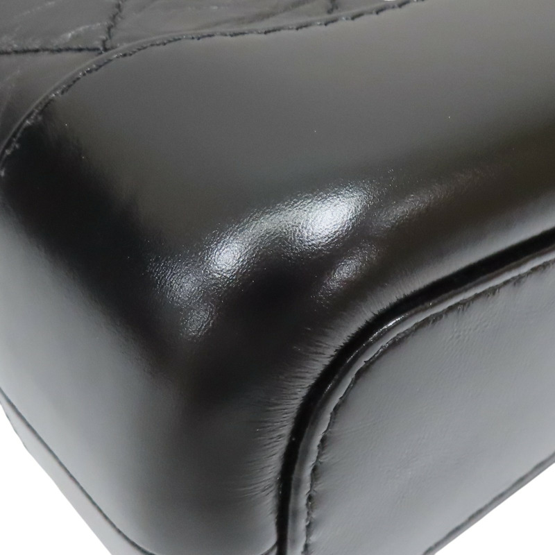 黑色 牛皮 Gabrielle 流浪包 鏈帶 肩背包【CHANEL 香奈兒】 A91810-8