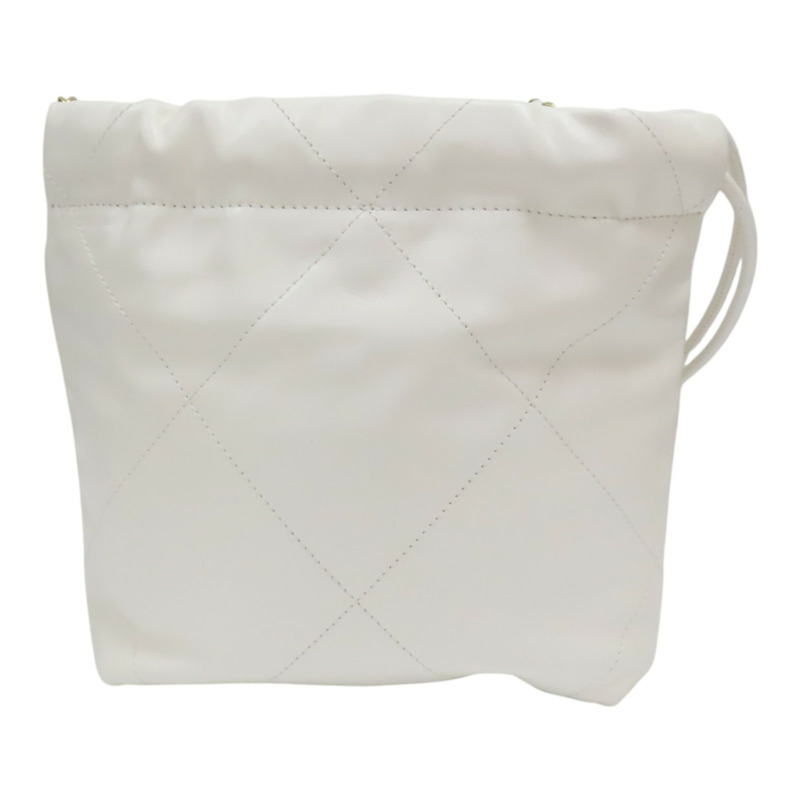 白色 菱格紋 牛皮 22 MINI 肩背包 AS3980【CHANEL 香奈兒】 AS3980-1